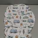 Watercolor Lake Camping Fishing Baby Car Seats Covers Vintage Camp Trees Boats Fishes Multi-Use Cover Carseats Canopy Wild Outdoor Adventure Infant Carseats Cover for Baby Boys Girls Shower Gifts