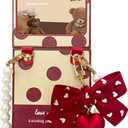 for Motorola Razr 2025/2024 Case with Chain, Cute Stylish Design Razr 2025/2024 Case for Women Girls, Shockproof Slim Phone Case for Motorola Razr 2025/2024 Red