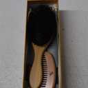 Belula 100% Boar Bristle Hair Brush Set (Medium). Soft Natural Bristles for Thin and Fine Hair. Restore Shine And Texture. Wooden Comb, Travel Bag and Spa Headband Included!