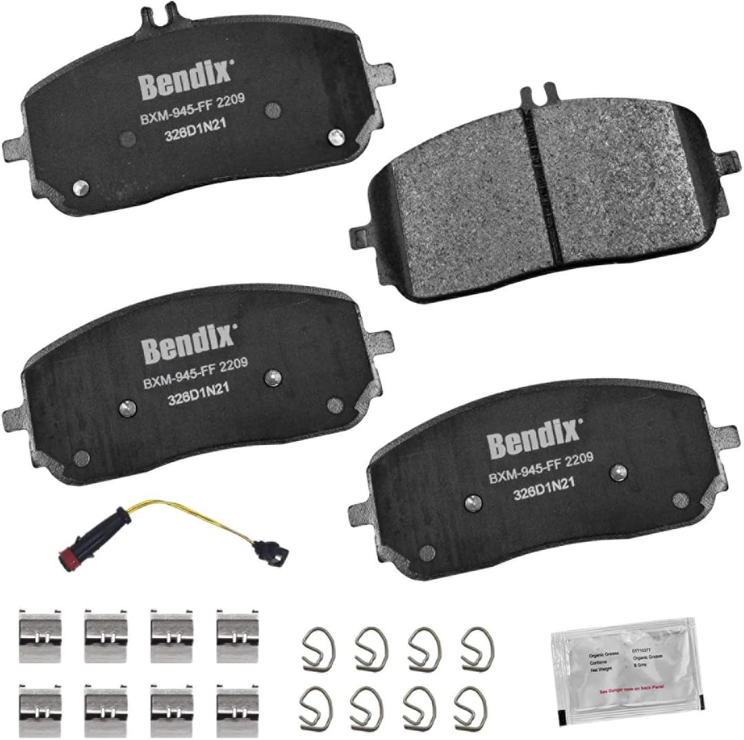 Bendix Priority1 CFM2209 Semi-Metallic Front Brake Pads for Select Models Mercedes-Benz A200,A220,CLA200,CLA250,EQB 250,EQB 300,EQB 350,G550,GLA250,GLB250,GLE350