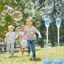 AIERSA Bubble Stand Machine, Outdoor Tall Bubble Maker,47 Inches 2Pcs