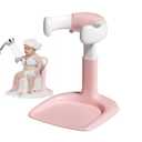 Wanchouse Baby Bath Stand, Foldable Standing Bathtub for Baby, Shower Stand and Bath Support for Infants and Toddlers (6–36 Months), NonSlip Adjustable Baby Standing Support, Pink