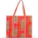 Mycrafts 100% Cotton Lightweight Shoulder Bag Tote Bag Women Reversible and Grocery Bags Stylish Travel Bag & Beach Bag