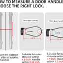 Combination Lock Cable Lock with 4 Digits Cabinet Lock 5.5" Twist Length 5.5" Durable Cable Ideal for lockers, Gym, Fence, Toolbox, case, hasp Storage and Outdoor (11" Cable Length)