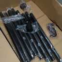 1 "Curtain Rod 36-72 in:Black curtain rods with Modern Design,2 Pack Black curtain rods(3-6 Feet),Adjustable Industrial Drapery Rods of Window Treatment (Matte black,36" -72"）