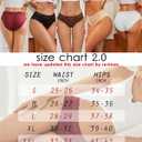 ROSYCORAL Cotton Underwear for Women Lace Trim Briefs Soft Low Rise Ladies Stretchy Hipster Bikini Panties 5 Pack (XL)