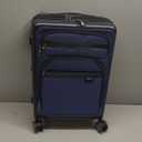 KROSER Hardside Expandable Carry On Luggage 22x14x9 Airline Approved With Front Business Pockets, 20 Inch Suitcases with Wheels, Carry on Suitcase with TSA Lock & USB Port, Black-Haze Blue