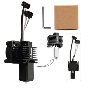 Bambuu Lab P1P P1S Hotend Complete Kit, 0.4MM Hardened Steel Nozzle Full Assembly