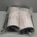 KIMODE Anti Fatigue Kitchen Mats for Floor 2 Piece, Cushioned Abstract Kitchen Rugs,Memory Foam Kitchen Floor Mats, Standing Desk Mats for Laundry, Office, Sink Light Brown Multi 17"x47"+17"x29"