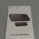 acer HDMI Switch 5 in 1 Out [4K@60Hz, HDMI 2.0, HDCP 2.3, HDR] Switcher with Remote, Supports DTS, Dolby, Work for PS5/Xbox/Switch/Roku/TV Stick/Projector (Grey)
