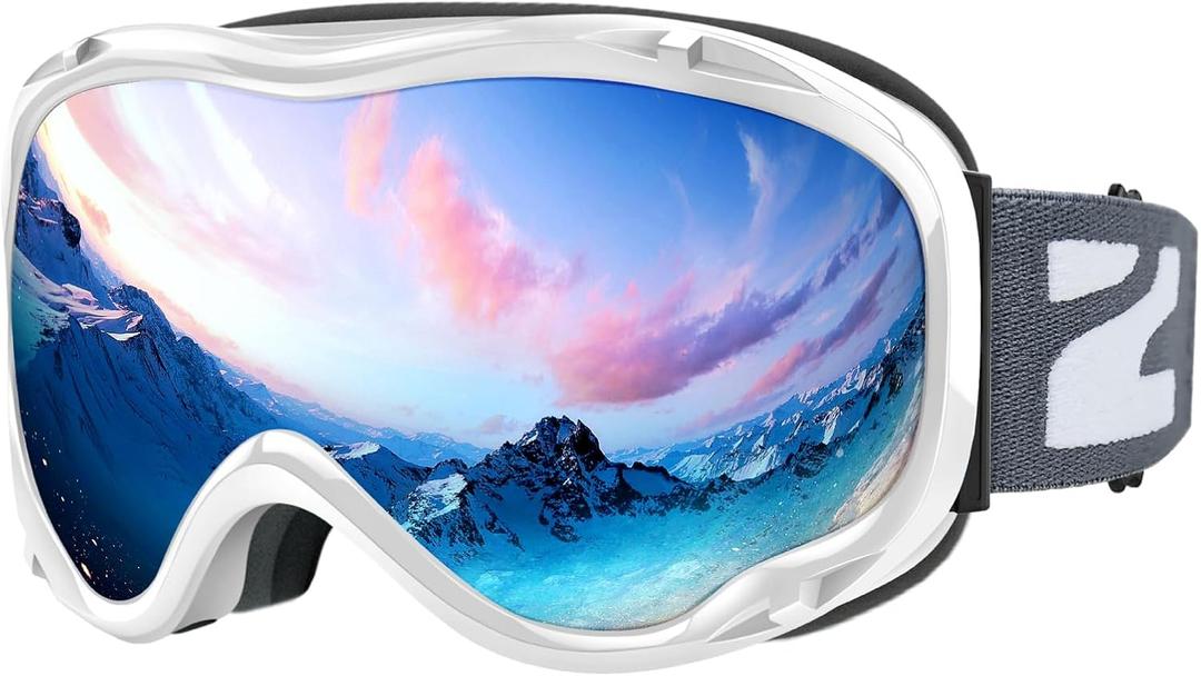 ZIONOR Lagopus B1 Ski Goggles OTG Anti fog Snow Goggles UV Protection Snowboard Goggles for Men Women Adult Youth