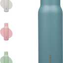 BJPKPK Stainless Steel Water Bottle,21oz insulated Reusable Bottle,Leakproof Metal Thermal Flask Double Wall,Keep Drinks Cold and Hot,Haze Blue