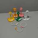 Wooden Ring Toss Game Set, Animal Ring Toss Game Toys, Fun Indoor & Outdoor Yard Game for Kids Adults - Lawn and Backyard Game for Family Birthday Party Easter Festivals Summer Beach Fun Activities