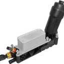 Engine Oil Cooler and Filter Housing Adapter gaskets Sensor Kit Replace 5184294AE Compatible with 2011-2013 Chrysler 200/300 Dodge Journey Jeep Wrangler Ram 3.6L Aluminium Silver