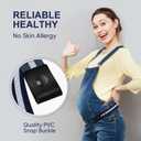 2 x TOURZOO Belts for Women/Men Buckle Free Elastic Belt Invisible No Buckle Stretch Waist Belt For Jean Pants,Dresses,No Bulge