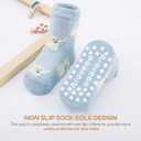 Aroveea Non Slip Grip Ankle Baby Socks 12 Pack for Toddler Boys and Girls Kids,Infant Cute Cotton Baby Socks