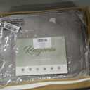 ROSGONIA Queen Comforter Set, Grey, 3 Pieces Soft Bedding Quilt, Queen Comforter 90"x90"