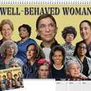 Well Behaved Women 2026 Calendar 11" x 8.5" Wall Decor - Inspirational Monthly Empowering Gift for Home Office Celebrating Woman Support Rights 12 Months Merch "Well Women" Calendar(A) 1PCS