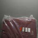 HKZ Sienna Seat Covers Custom Fit for Toyota Sienna 2021 2022 2023 2024 2025 Limited,Platinum,2nd Row Captain Seats with Leg Rest,Full Coverage Leather Seat Protector,3-Row Full Set,Burgundy