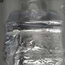 Saintrygo Clear PVC Gift Bags with Handles Reusable Plastic Wrap Tote Transparent Shopping Bags for Christmas Party Favors Weddings Merchandise Retail Small Business, 9 x 6.7 x 2.6 Inches(100 Pieces)