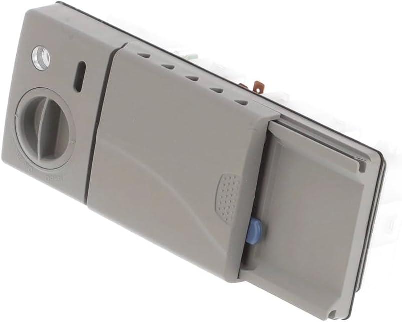 DD59-01002A Dishwasher Detergent & Rinse Aid Dispenser Assembly (OEM) 7.7 * 3.3 * 2.2 in - Compatible Replacement With Samsung Dishwasher Parts