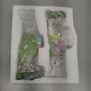 Hodao Easter Bunny Decoration Spring Rabbit Decor Gifts Handcrafted Resin Figurines Colorful and Charming Spring Decor for Home, and Holiday Celebrations (Set of 2) (White)