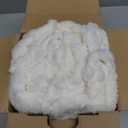 Bedsure GentleSoft Cozy Throw Blanket for Couch - Soft Boho Blankets for Women, Fuzzy Fleece Comfort Throw, Spring Boho Home Room Decor Aesthetic, Gifts for Women Teen Girl, Off White, 50x60 Inches