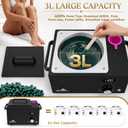 Lifestance 6.5 lb Digital Wax Pot for Hair Removal, 3L Wax Machine, 240℉