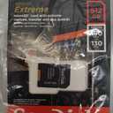 SanDisk 512GB Extreme microSDXC UHS-I Memory Card with Adapter - Up to 190MB/s, C10, U3, V30, 4K, 5K, A2, Micro SD Card - SDSQXAV-512G-GN6MA