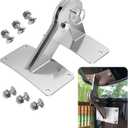 Stainless Lid Hinge Kit Compatible with Weber Smokey Mountain Grill 18.5" & 22.5" Model, One Touch BBQ Quick Release - Let The Lid Connect to The Grill (Silver)