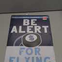 Seattle kraken be alert for pucks metal sign
