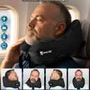 SNUGL Travel Pillow Neck Pillow Airplane, Travel Pillows for Airplanes, Neck Pillows Memory Foam Road Trip Essentials for Adults Traveling Essentials - Gifts for Travelers Men & Women, Adult Small