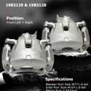 cciyu 19B3128 19B3129 Front Left & Right Brake Calipers With Bracket For Lexus For ES350 2007-2012 2016-2018,For Toyota For Avalon 2008-2018,For Toyota For Camry 2007-2017