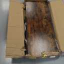 Huuger Computer Desk with 6 Drawers, 47 Inch Office Desk with Shelves, Reversible Gaming Desk, Corner Desk with Storage, Work for Home Office, Study, Living Room, Rustic Brown