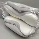 Cervical Neck Pillow for Pain Relief - Ergonomic Side Sleeper Pillow for Neck Support, Cooling Memory Foam Pillows for Sleeping, Contour Pillow Orthopedic Bed Pillow for Back Stomach Sleepers (White & Grey)