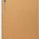 Maruman Spiral Note Basic Lined Notebook- A4, 11.69" x 8.98", 80 Sheets / 160 Pages, 6.5mm Narrow Ruled Journal, Perforated Pages & Wire-Bound to Lay Flat, Sturdy Kraft Cover, Made in Japan
