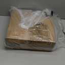 JEVERGN 24 Pack Farmhouse Charger Plates, 13'' Faux Wood Chargers for Dinner Plates, Brown Plate Chargers Set of 24, Round Plastic Charger for Wedding, Party Event, Dinner, Table Setting