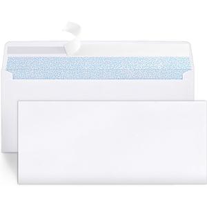 Joyberg 72 Packs #10 Envelopes, Business Envelopes, Envelopes Self Seal, Security Envelopes, Peel and Seal Closure, Size 4-1/8 X 9-1/2 Inches, White, 26LB