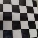 Rectangle Checkered Phone Case for iPhone 16 Pro 2024 Black White Grids Plaid Checkerboard Slim Soft Classic Trunk Design Strong Shockproof Protective Checker Cover for iPhone 16pro 6.3"