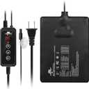 Reptile Heat Pad with Dimming Thermostat, 6" X 8" 8W Heating Pad Combo Set for 10-20 Gallon Reptile Tank, Under Tank Heater for Reptiles, Turtle, Snake, Lizard, Hermit Crab, Frogs, Seed