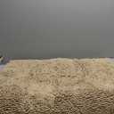 Smiry Luxury Chenille Bathroom Rugs 59x35, Extra Soft and Absorbent Shaggy Bath Mat, Machine Washable, Non-Slip Plush Carpet Runner for Tub, Shower, and Floor, Home Decor Accessories, Beige