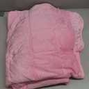 L'AGRATY Weighted Blanket - 40"x60" 7lbs Minky Dots Heavy Blanket with Glass Beads Soft Breathable for All-Season Summer Fall Winter Thick Comfort for Sleeping (22-nosegay)