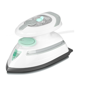 BEAUTURAL Mini Travel Steam Iron for Clothes with Dual Voltage, Temperature Control, NonStick Soleplate and Cord Storage, Ideal for Sewing, Quilting and Handcraft