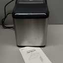 Typhur Fast Nugget Ice Maker Countertop with Self-Cleaning Pump, 35lbs/24H Crushed Pebble Ice Machine with Pellet Ice, 8 Packs Cleaner, Dual Ice Scoops for Home, Kitchen, Party, RV, Stainless Steel (Piano Black)