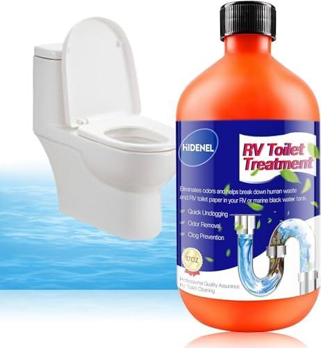 HIDENEL RV Camper Toilet Treatment - Toilet Deodorizer for Black Tank - Stronger RV Toilet Treatment Eliminates Odor & Liquefies Waste. (liquid, 1PCS)