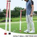 Golf Ball Retriever Picker Collector: Plastic with Retrievers Collector Grabber Picker Pick Up Sucker Tool, Hold Up to 21 Ball Retriever Tool Golf Golf Ball Collector