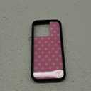 Wildflower Cases - Pink Polka Dot, Compatible with Apple iPhone 16 Pro | Bright Spotted White Aesthetic Cute Trendy - Protective Black Bumper, 4ft Drop Test Certified, Women Owned Small Business