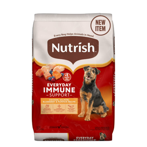 Nutrish  Dog food chicken salmon blueberry and pumpkin recipe BBD: 06-13-26