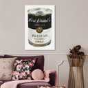 The Oliver Gal Artist Co. Fashion and Glam Contemporary Canvas Art - Fashion Soup, Wall Art for Living Room, Bedroom, and Bathroom, 20 in x 30, Black and Gold Home Decor