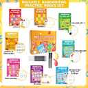 Magic Grooved Writing Practice Books for Kids 3-10, Large Reusable 3D Handwriting Workbooks with Disappearing Ink, Tracing Book Toy Gifts for Kindergarten Summer Workbook Preschool Learning Activities